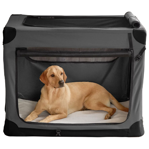 Orvis Hose-Off Folding Travel Dog Crate, Large 1 Orvis Hose-Off Folding Travel Dog Crate