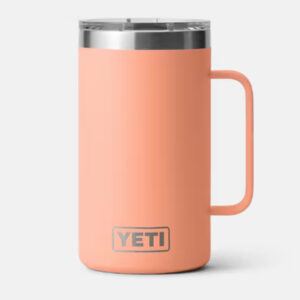 YETI RAMBLER 24oz MUG LOWCOUNTRY PEACH w/MUGSLIDER LID