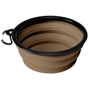 Orvis Tough Trail Collapsible Dog Bowl - Brown