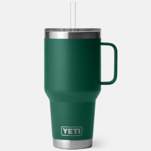 YETI RAMBLER 35oz STRAW MUG BLACK FOREST GREEN