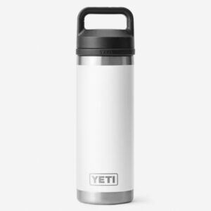 YETI Rambler 18oz Water Bottle CHUG CAP WHITE