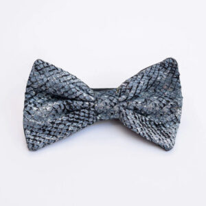 Teal Heron JORDY BOWTIE BLUE SILVER SALMON