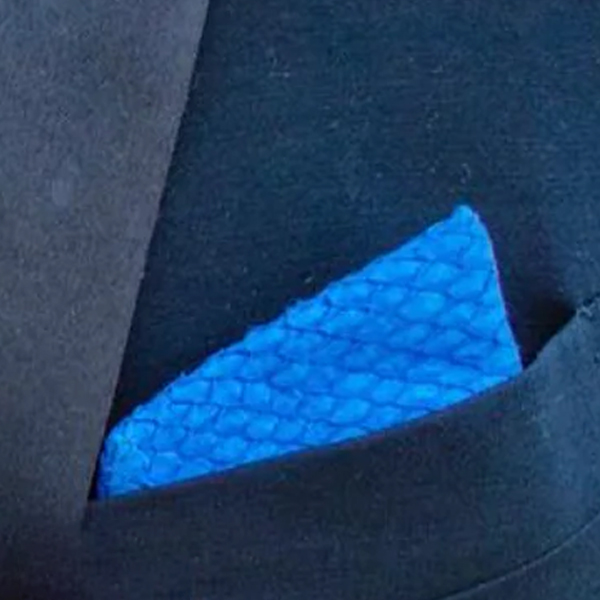 TEAL HERON REEDY POCKET SQUARE ROYAL BLUE SEA BASS 1 TEAL HERON REEDY POCKET SQUARE ROYAL BLUE SEA BASS
