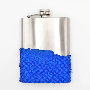 Teal HERON TUCKASEGEE FLASK ROYAL BLUE SEA BASS