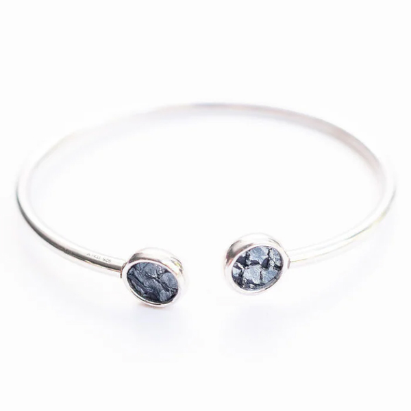 Teal Heron Sandy BAY Cuff Blue Silver Salmon Silver 1 Teal Heron Sandy BAY Cuff Blue Silver Salmon Silver