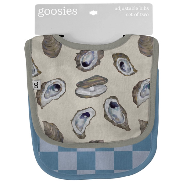 Goosies Bib Set - Coastal Oysters 1 Goosies Bib Set - Coastal Oysters