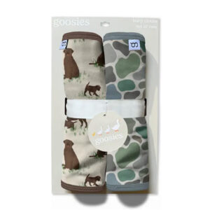 Goosies Burp Cloth Set - Lab Dogs and Camo