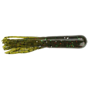 Strike King Bitsy Tube Soft Bait Lures - Green Pumpkin Red and Green Flake