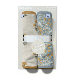 Goosies Burp Cloth Set - Marigold Block Print