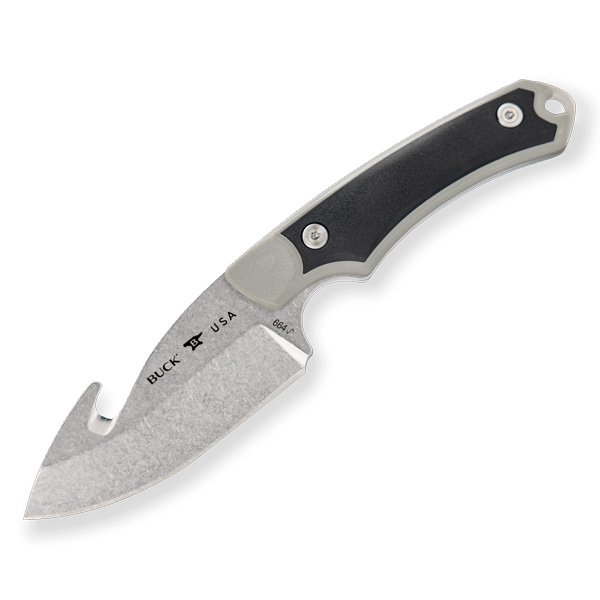 Buck Knives 664 Alpha Hunter Select Guthook Fixed Blade Knife - Grey 1 Buck Knives 664 Alpha Hunter Select Guthook Fixed Blade Knife - Grey