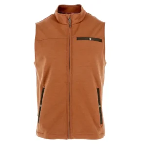 TOM BECKBE TUCKER FLEECE VEST CLAY