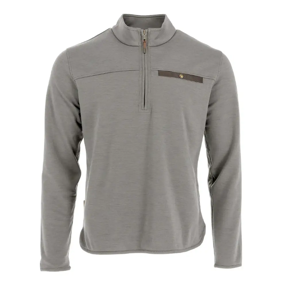 Tom Beckbe Tucker Fleece Quarter Zip Greyston 1 TOM BECKBE Tucker Fleece Quarter Zip GREYSTON