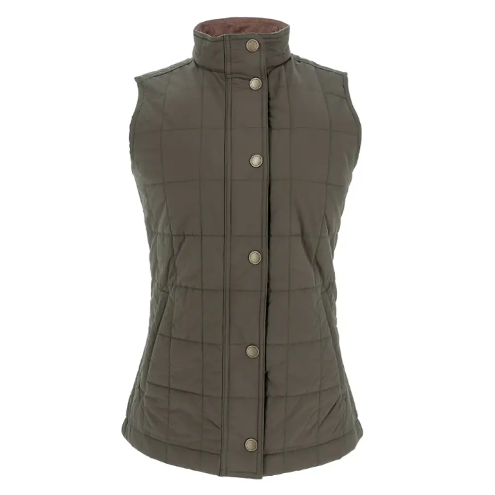 Tom Beckbe Women'S Tyler Quilted Vest Black Olive 1 TOM BECKBE WOMEN'S TYLER QUILTED VEST BLACK OLIVE