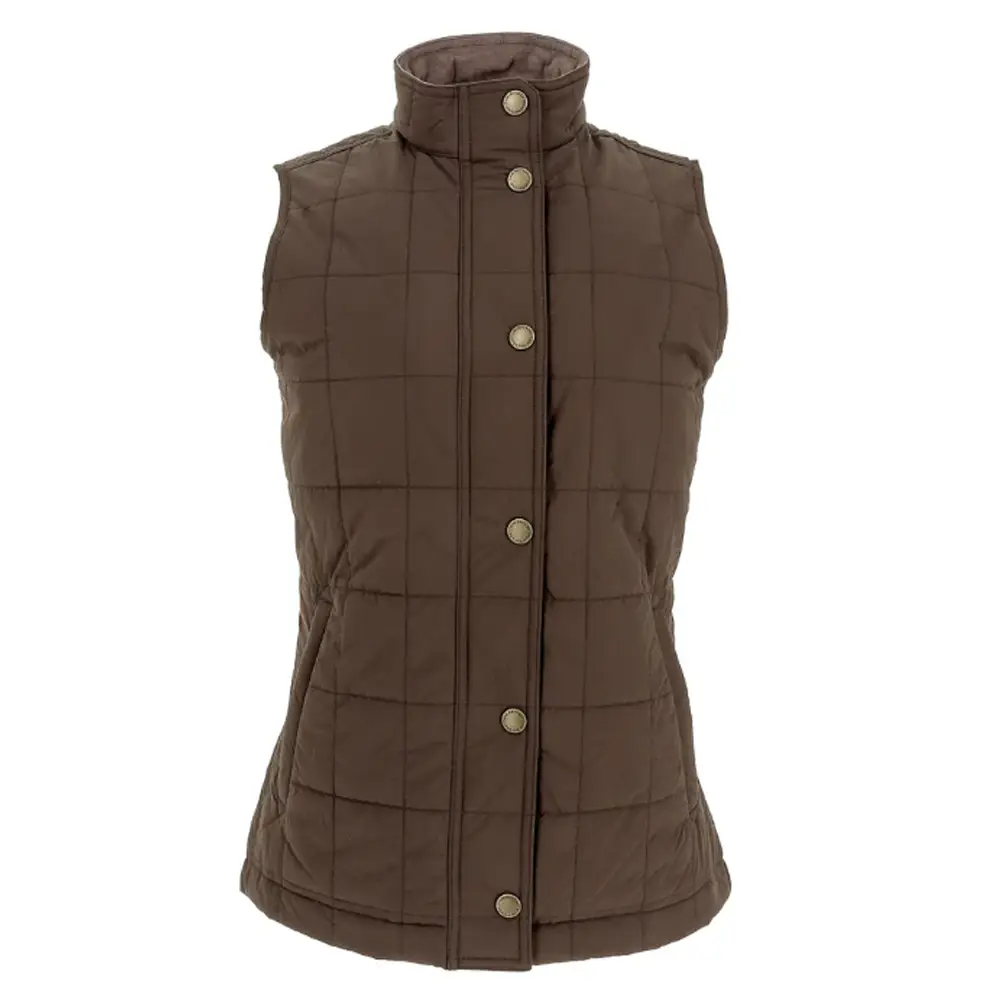 Tom Beckbe Women'S Tyler Quilted Vest Rye Brown 1 TOM BECKBE WOMEN'S TYLER QUILTED VEST RYE BROWN