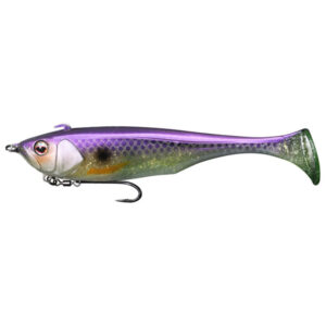 Jackall Lures Dunkle Swimbait Fishing Lure - Purple Chartreuse