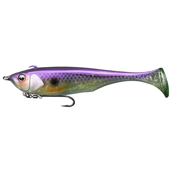 Jackall Lures Dunkle Swimbait Fishing Lure, 7" - Purple Chartreuse 1 Jackall Lures Dunkle Swimbait Fishing Lure - Purple Chartreuse