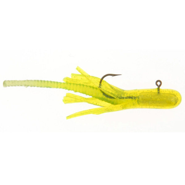 Berkley PowerBait Pre-Rigged Atomic Teaser Lures, 1/32oz - Chartreuse Silver Fleck 1 Berkley PowerBait Pre-Rigged Atomic Teaser Lures - Chartreuse Silver Fleck