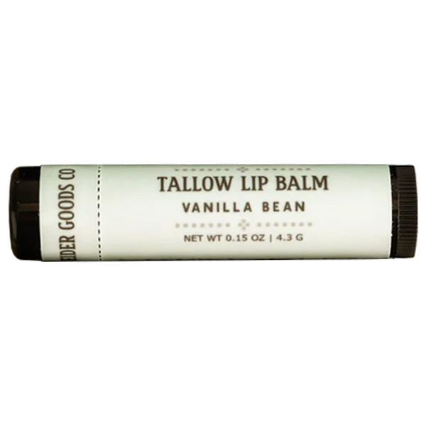 Schneider Goods Co Tallow Lip Balm - Vanilla Bean 1 Schneider Goods Co Tallow Lip Balm - Vanilla Bean