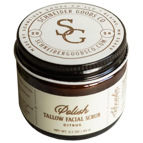 Schneider Goods Co Polish Tallow Facial Scrub 1 Schneider Goods Co Polish Tallow Facial Scrub