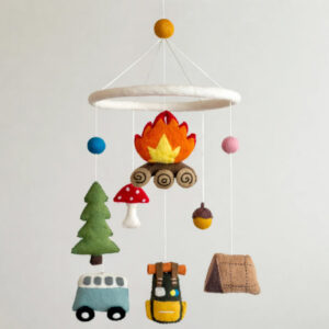Ganapati Crafts Co Felt Baby Mobile - Camping