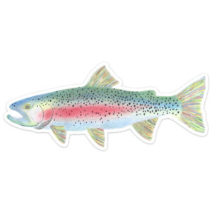 Rainy Dayz Creative Rainbow Trout Sticker