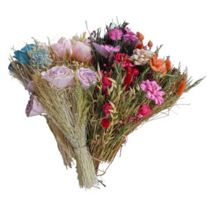 Blue Ocean Traders Dried Flower Mixed Color Bouquet, Large
