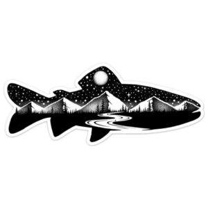 Sticker Art Trout Fish Sticker