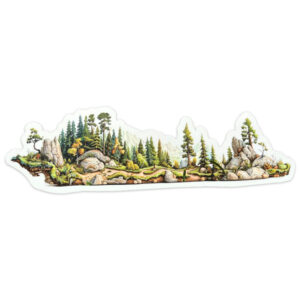 Sticker Art Meandering Hiking Trail Sticker Wrap