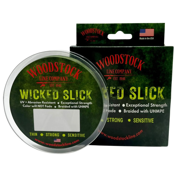 Woodstock Line Company Wicked Slick Super Braid Fishing Line, 10lb 200yd - Swamp Green 1 Woodstock Line Company Wicked Slick Super Braid Fishing Line - Swamp Green