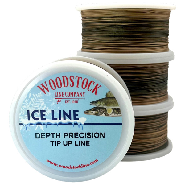 Woodstock Line Company Ice Line Depth Precision Tip Up Fishing Line, 30lb 100yd 1 Woodstock Line Company Ice Line Depth Precision Tip Up Fishing Line
