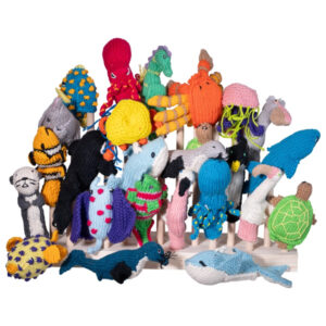 Lucuma Designs Organic Cotton Finger Puppet - Ocean Mix