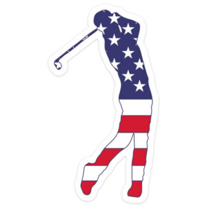Big Moods American Flag Golf Sticker