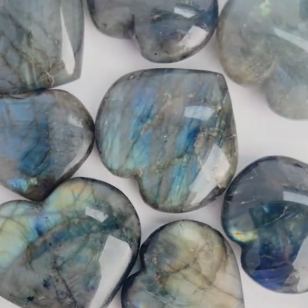 Terra Dawn Minerals Labradorite Crystal Heart 1 Terra Dawn Minerals Labradorite Crystal Heart