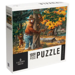 Lantern Press Smokey Bear Hugging A Tree Vintage Poster 1000 Piece Puzzle