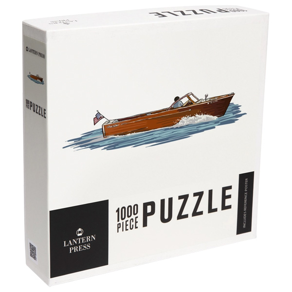 Lantern Press Wooden Boat Icon 1000 Piece Puzzle 1 Lantern Press Wooden Boat Icon 1000 Piece Puzzle