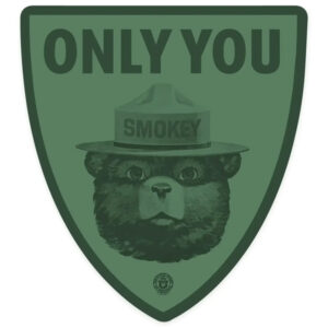 Lantern Press Smokey Bear Only You Sticker