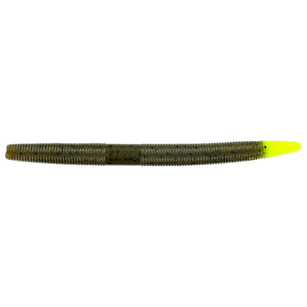 Yamamoto Baits Senko Soft Bait Lures, 5" - Green Pumpkin Pepper with Chartreuse Tail 1 Yamamoto Baits Senko Soft Bait Lures - Green Pumpkin Pepper with Chartreuse Tail