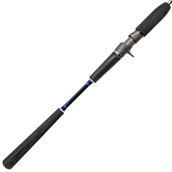 Dark Matter John Skinner Jig and Bounce Ocean Casting Rod, DMSJB68HC - Metallic Blue 1 Dark Matter John Skinner Jig and Bounce Ocean Casting Rod - Metallic Blue