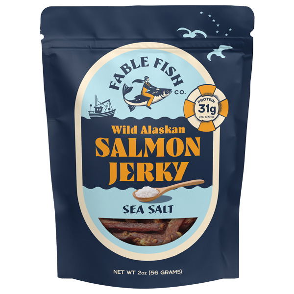 Fable Fish Company Wild Alaskan Sockeye Jerky - Sea Salt 1 Fable Fish Company Wild Alaskan Sockeye Jerky - Sea Salt