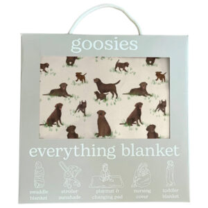 Goosies Everything Blanket - Chocolate Lab Dogs