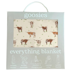 Goosies Everything Blanket - Longhorn Cows