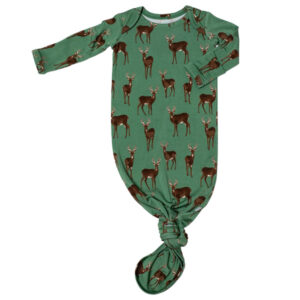 Goosies Knotted Infant Gown - Deer