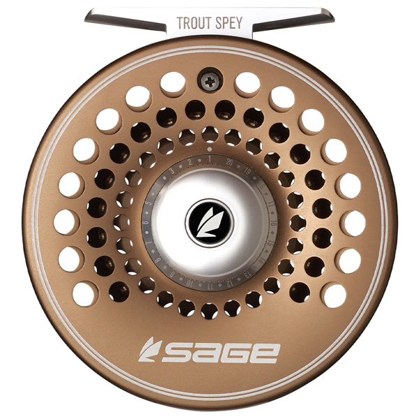 Sage TROUT SPEY Fly Fishing Reel, 3/4/5 - Bronze 1 Sage TROUT SPEY Fly Fishing Reel - Bronze