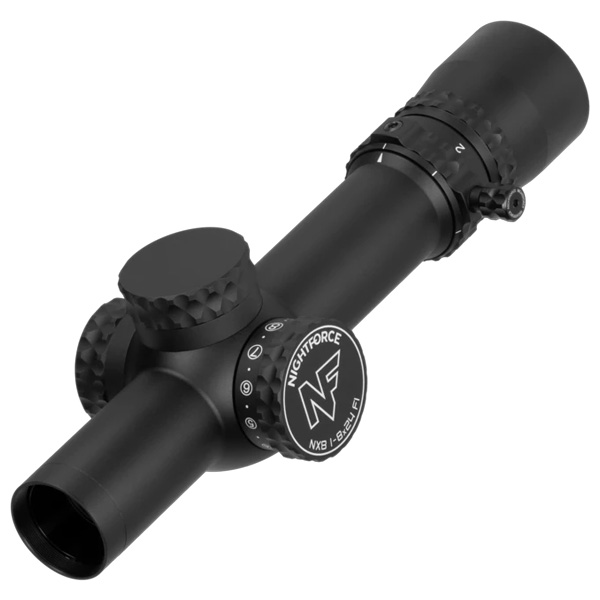 Nightforce NX8 1-8x24mm F1 Capped Riflescope, FC-DMx - Black 1 Nightforce NX8 1-8x24mm F1 Capped Riflescope - Black