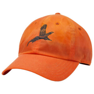 Orvis Pheasant Waxed Cotton Ball Cap - Burnt Orange