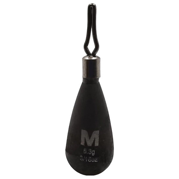 Mustad Fishing Tungsten TitanX Teardrop Drop Shot Weights, 1/8oz 1 Mustad Fishing Tungsten TitanX Teardrop Drop Shot Weights
