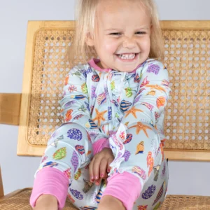 Goosies Convertible Zip Pajamas - Seashells