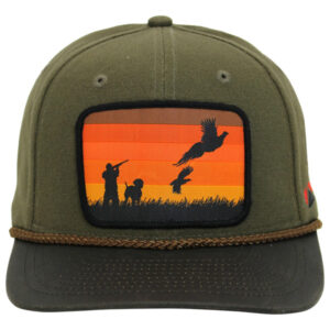 Paramount Outdoors Canvas Upland Flush Patch Hat with Wax Cloth Visor - Olive Green