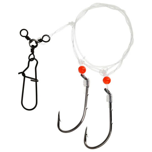 Eagle Claw Lazer Sharp Blackfish 2 Hook Rig, 3/0 1 Eagle Claw Lazer Sharp Blackfish 2 Hook Rig