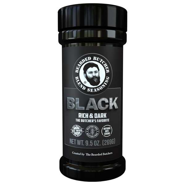 Bearded Butcher Blend Seasoning Black Shaker, 9.5oz 1 Bearded Butcher Blend Seasoning Black Shaker, 9.5oz